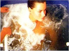 Woman in bath